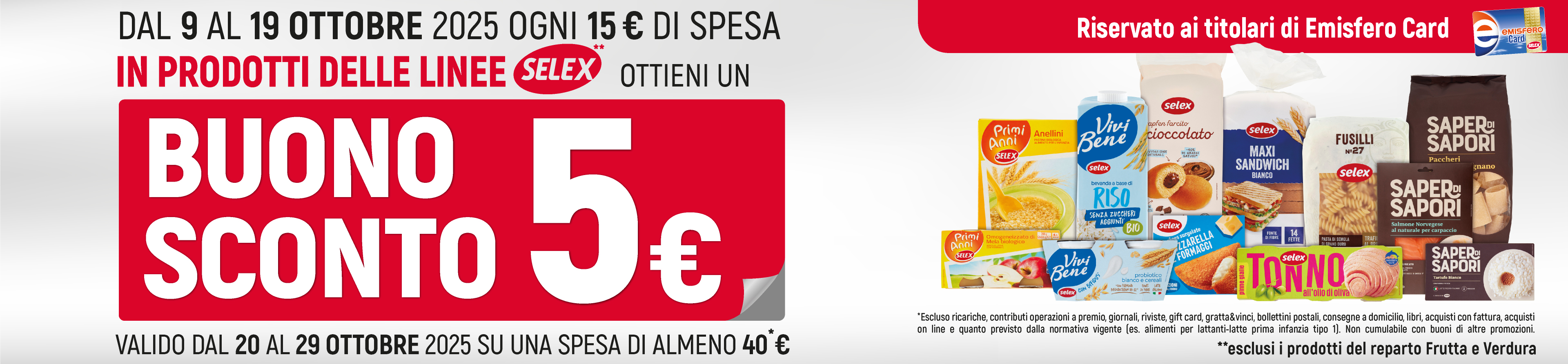 3840x892 Sconto Selex Home