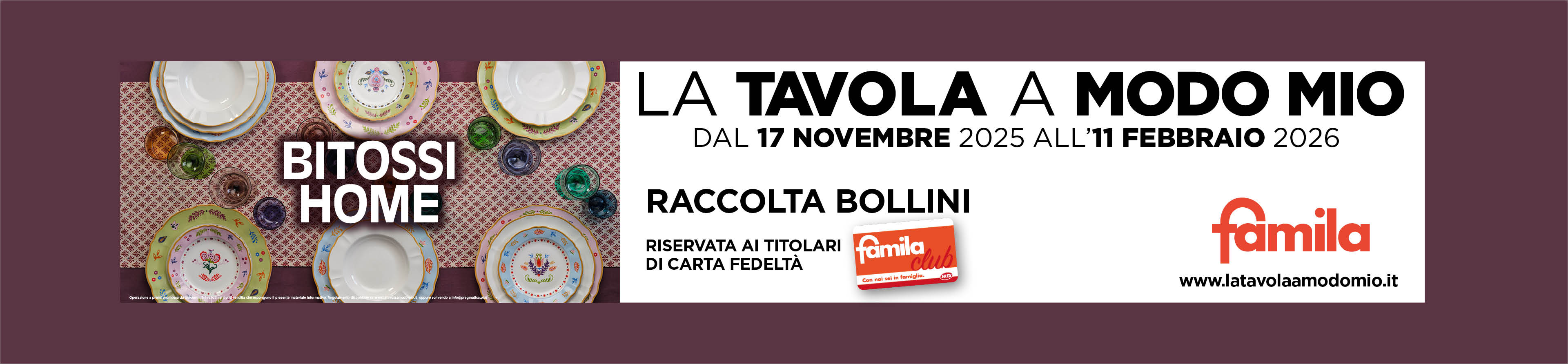 Banner Screen 3840x892px Short Bitossi Famila Esec